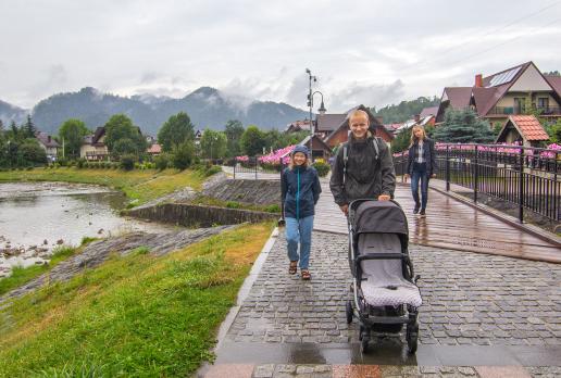 Promenada Nad Grajcarkiem w Szczawnicy