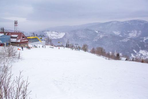 Widok na Szczyrk z Jaworzyny, a miało być tak pięknie ;)