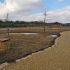Park Gródek w 2018 roku, altanka - wiata przy ścieżce