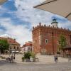 Sandomierz rynek, widok z kawiarni Iluzjon