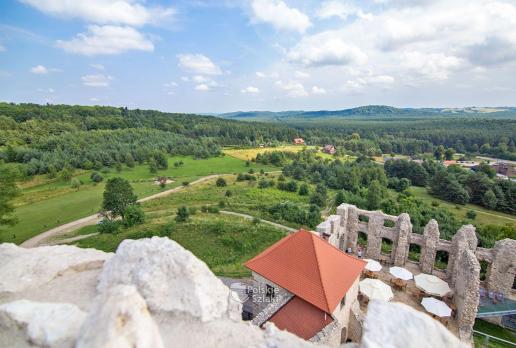 Widok z gotyckiej baszty