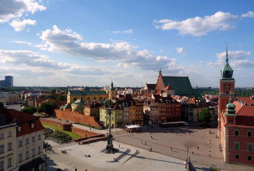 Widok na Plac Zamkowy, allie