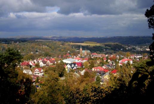 Skamieniałe Miasto - panorama ze Skałki z Krzyżem, Magdalena