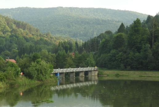 widok na zalew w Krempnej, Joanna