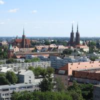 Wrocław, widok z Mostku Pokutnic, Joanna