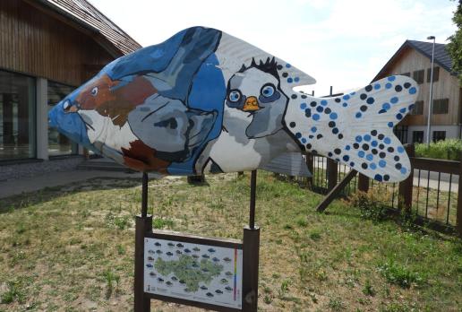 Ruda Sułowska, karp przy Hotelu Naturum, Joanna