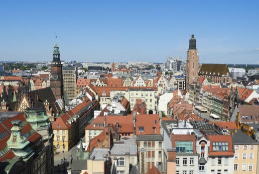 Wrocław, widok z Mostku Pokutnic, Joanna