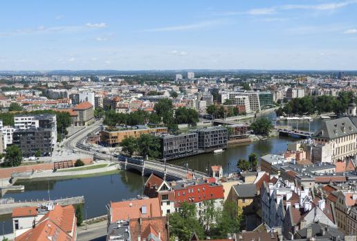 Wrocław, widok z kościoła św. Elżbiety, Joanna