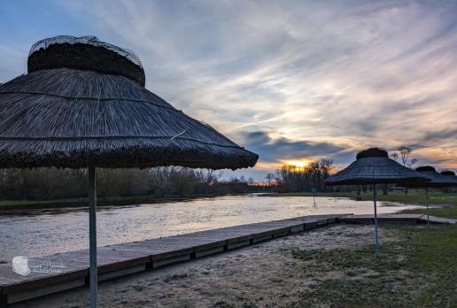 Plaża nad Nidą w Wiślicy
