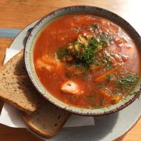 Bobolin - gospoda Obora, zupa rybna, Joanna